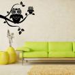 Animals wall decals - Two owls on tree Wall decal - ambiance-sticker.com