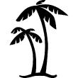Two palm trees - ambiance-sticker.com