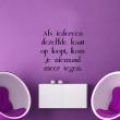 Wall decals with quotes - Wall decal Dezelfde richting - ambiance-sticker.com