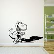 Animals wall decals - Dinosaur with shadow wall decal - ambiance-sticker.com