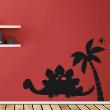 Animals wall decals - Dinosaur in the sun Wall decal - ambiance-sticker.com