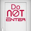 Wall decals for doors - Wall decal door Do not enter - ambiance-sticker.com