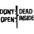 Movie Wall decals - Wall decal Dont open, dead inside - ambiance-sticker.com