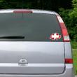 Car Stickers and Decals - Sticker Swiss flag inside country shape - ambiance-sticker.com
