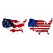 Traveling wall decals - Wall decal flags of the United States - ambiance-sticker.com