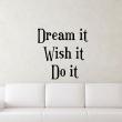 Wall decals with quotes - Wall decal Dream wish - ambiance-sticker.com