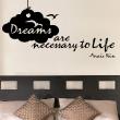 Wall decals with quotes - Wall decal Dreams are… - Anais Nin - ambiance-sticker.com