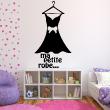 Figures wall decals - Wall sticker Dressing quote ma petite robe - ambiance-sticker.com