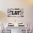Wall decals for the kitchen - Wall decal Eat, food, dinner - ambiance-sticker.com