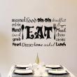 Wall decals for the kitchen - Wall decal Eat, food, dinner - ambiance-sticker.com