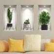 Wall decals 3D - Wall decal 3D cactus designs - ambiance-sticker.com