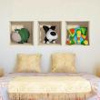 Wall decals 3D - Wall 3D  toys - ambiance-sticker.com