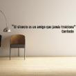 Wall decals with quotes - Wall decal el silencio - ambiance-sticker.com