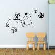 Wall decals for kids - Pirate elements Wall decal - ambiance-sticker.com