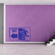 Wall decals design - Wall decal Emergency exit - ambiance-sticker.com