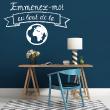 Wall decals with quotes - Wall decal emmenez-moi... - ambiance-sticker.com
