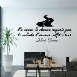 Wall decals with quotes - Wall sticker En vérité, le chemin importe peu (Albert Camus) - ambiance-sticker.com