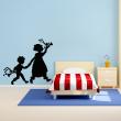 Wall decals for kids - Wall sticker children and their trumpets - ambiance-sticker.com