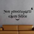 Wall decals with quotes - Wall decal Essere felice - ambiance-sticker.com