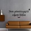Wall decals with quotes - Wall decal Essere felice - ambiance-sticker.com