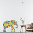 Wall decals ethnic design - Wall decal ethnic colorful elephant - ambiance-sticker.com