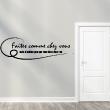 Wall decals with quotes - Wall decal Faites comme chez vous - ambiance-sticker.com