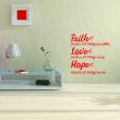 Wall decals with quotes - Wall decal Faith makes all things possible - ambiance-sticker.com