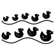 Wall decals for babies  Duck family  wall decal - ambiance-sticker.com