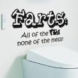 WC wall decals - Wall decal Farts : All of… - ambiance-sticker.com
