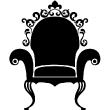 Wall decals design - Wall decal Armchair medieval style - ambiance-sticker.com