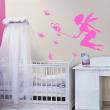 Wall decals for babies  Fairy sharing butterflies wall decal - ambiance-sticker.com