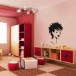 Figures wall decals - Wall decal Woman with short hair - ambiance-sticker.com
