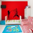 Paris wall decals - Wall decal Woman on the Eiffel Tower - ambiance-sticker.com