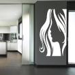 Wall decals design - Wall decal Modern lady with long hair - ambiance-sticker.com