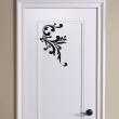 Wall decals for doors - Wall decal Baroque flower - ambiance-sticker.com