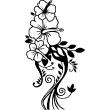 Flowers wall decals - Wall decal Flower harmonic trio - ambiance-sticker.com