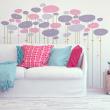 Flower wall decals - Wall decal poppy flowers from distant villages - ambiance-sticker.com