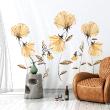 Flower wall decals - Wall decal yellow flowers of the valleys - ambiance-sticker.com