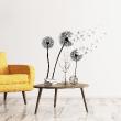 Flower wall decals - Wall decal flower flying dandelions - ambiance-sticker.com