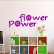 Flowers wall decals - Wall decal Flower power - ambiance-sticker.com