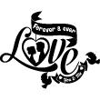 Love  wall decals - Wall decal Forever and ever love - ambiance-sticker.com