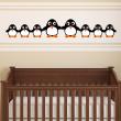 Wall decals for babies  Funny penguins family wall decal - ambiance-sticker.com