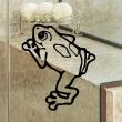 Bathroom wall decals - Wall decal frog 2 - ambiance-sticker.com