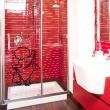 Bathroom wall decals - Wall decal boy with towel - ambiance-sticker.com