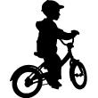 Figures wall decals - Wall decal Boy on a bicycle - ambiance-sticker.com