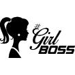 Figures wall decals - Wall decal Girl boss - ambiance-sticker.com