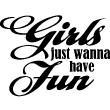 Wall decals with quotes - Wall decal Girls fun - ambiance-sticker.com