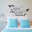 Wall decals with quotes - Wall decal Glimlach met armen - ambiance-sticker.com