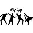 Figures wall decals - Wall sticker Hip Hop Dancers Group - ambiance-sticker.com