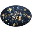 Christmas wall decals - Wall decal happy new year 2018 festive - ambiance-sticker.com